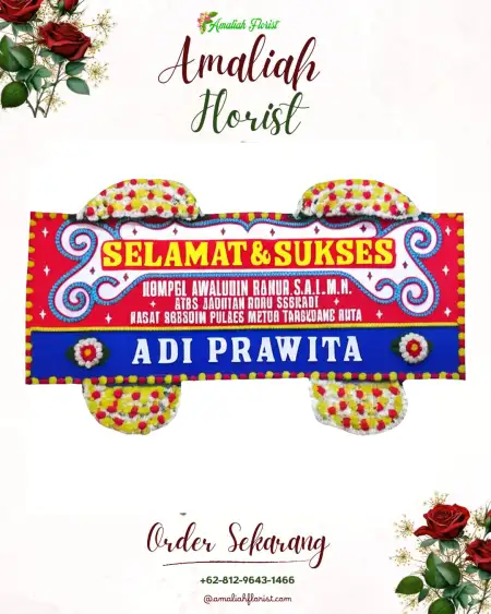 Papan Bunga Ucapan Selamat Makmur