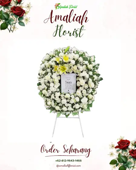 Krans Bunga Duka Makmur