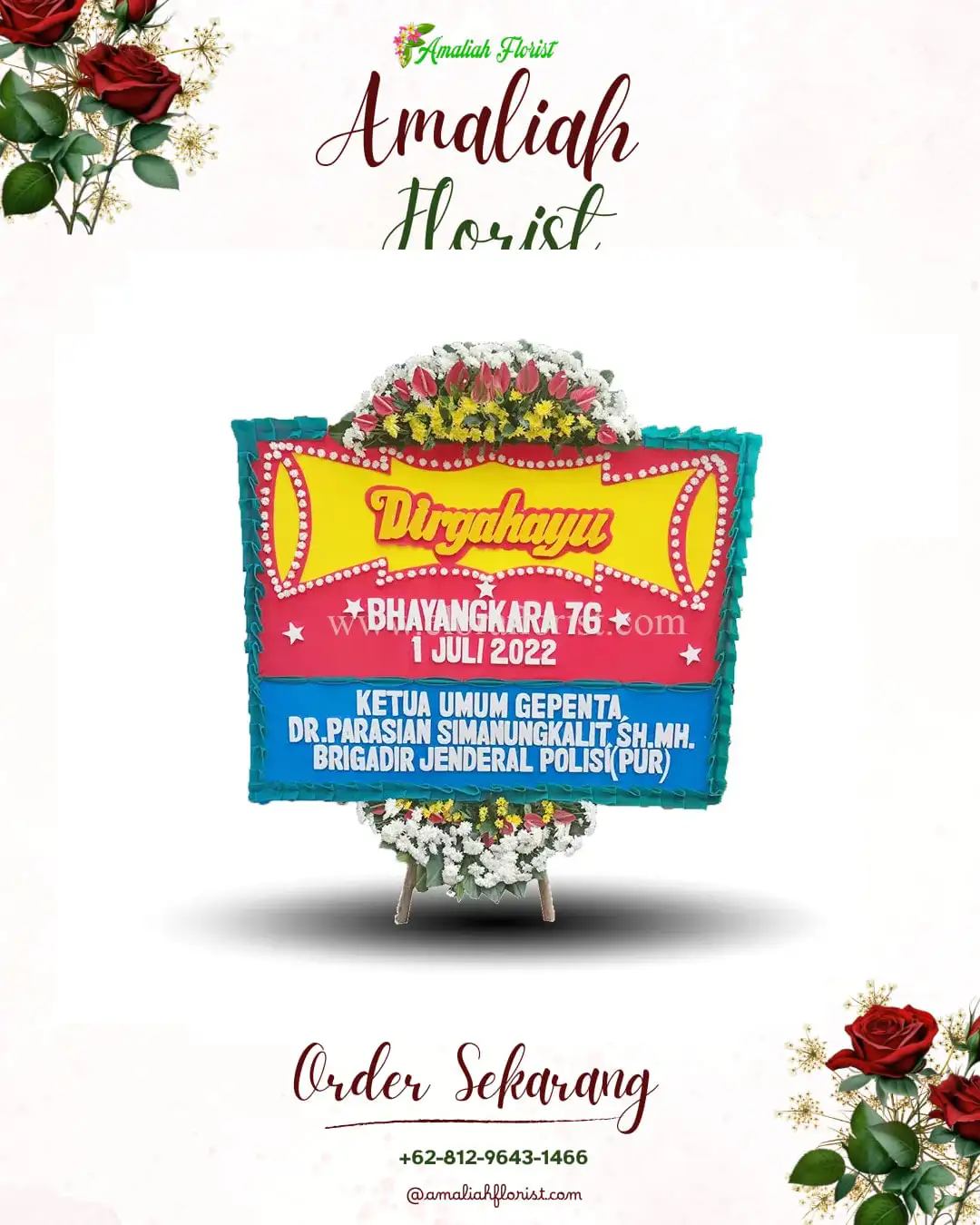 Papan Bunga HUT Ulang Tahun Makmur